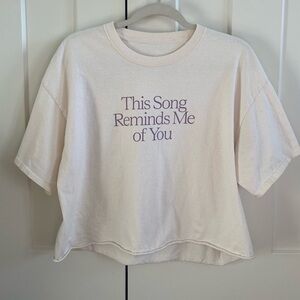 Lonely Ghost Cropped “This Song Reminds Me of You” Tee